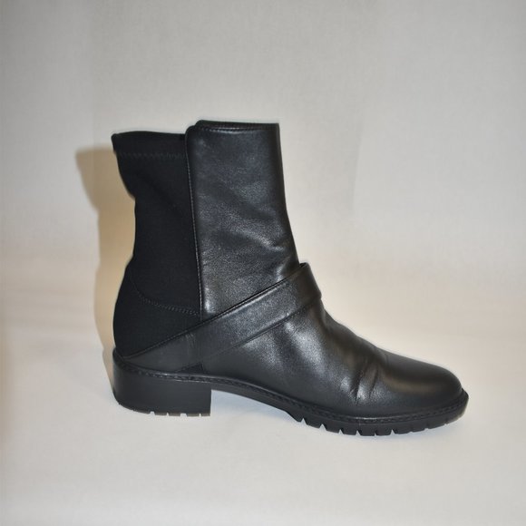 Stuart Weitzman City Buckle Bootie Black 5050 Size 7 - Picture 6 of 10